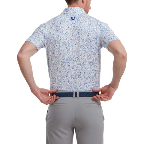 Granite Print Lisle Poloshirt Herren