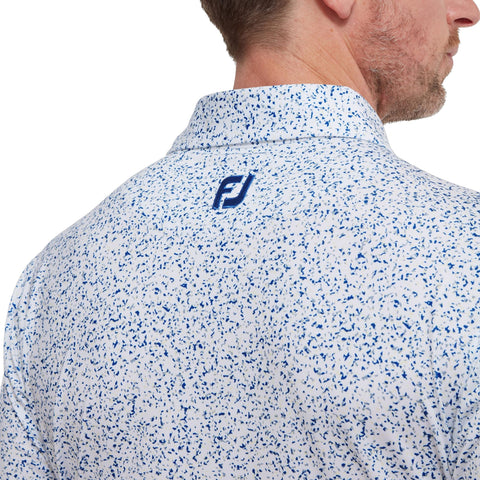 Granite Print Lisle Poloshirt Herren
