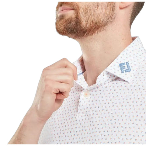 Bounce Print Pique Herren