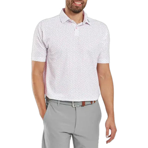 Bounce Print Pique Herren