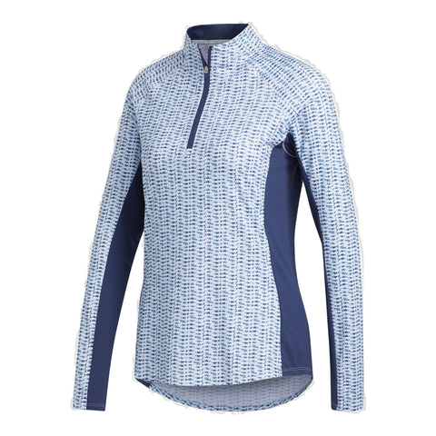 Aeroready UPF50 Printed LS Polo Damen