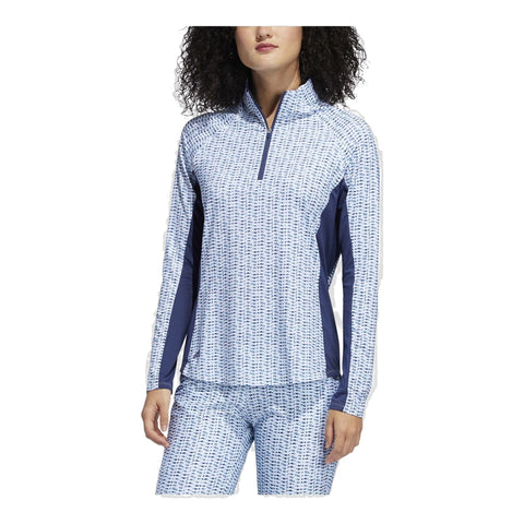 Aeroready UPF50 Printed LS Polo Damen