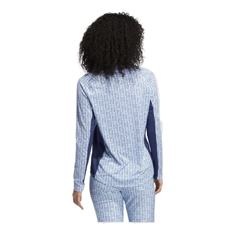 Aeroready UPF50 Printed LS Polo Damen
