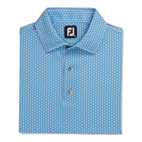 Scallop Shell Foulard Lisle Poloshirt Herren