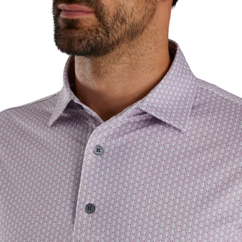 Scallop Shell Foulard Lisle Poloshirt Herren