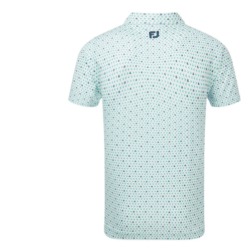 Flying Wasp Print Lisle Polo Herren