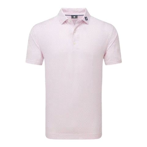 Wiggle Print Lisle Polo Herren