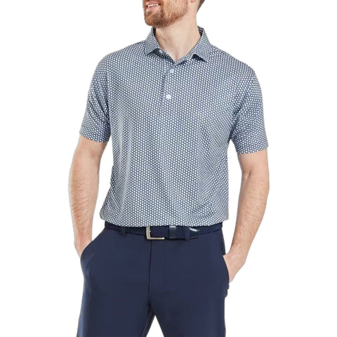 Houndstooth Geo Lisle Polo Herren