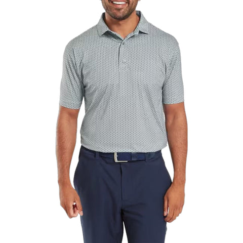 Houndstooth Geo Lisle Polo Herren