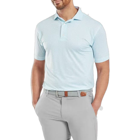 Houndstooth Geo Lisle Polo Herren