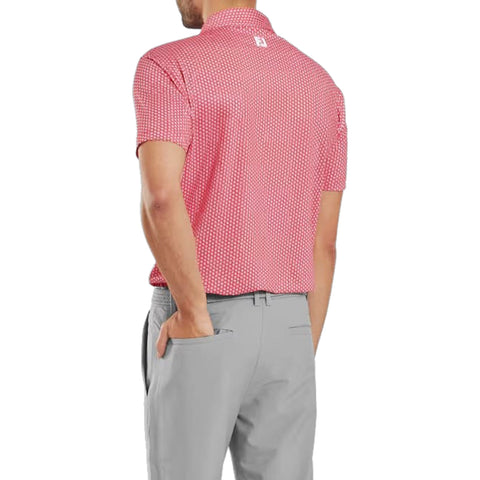 Houndstooth Geo Lisle Polo Herren