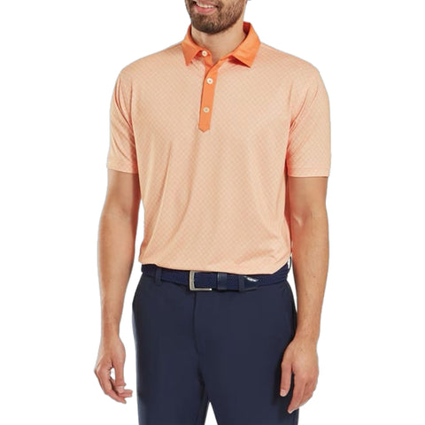 Checker Jacquard Polo Herren