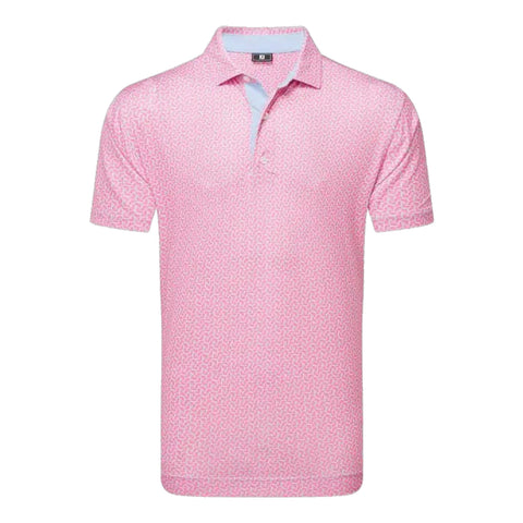 Citrus Print Lisle Poloshirt Herren