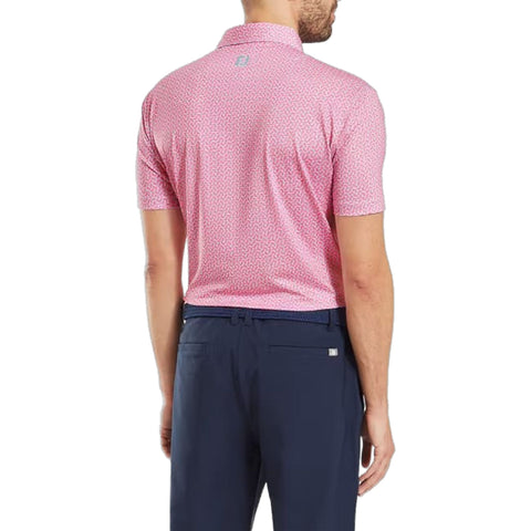 Citrus Print Lisle Poloshirt Herren