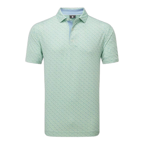Figure Print Polo Herren