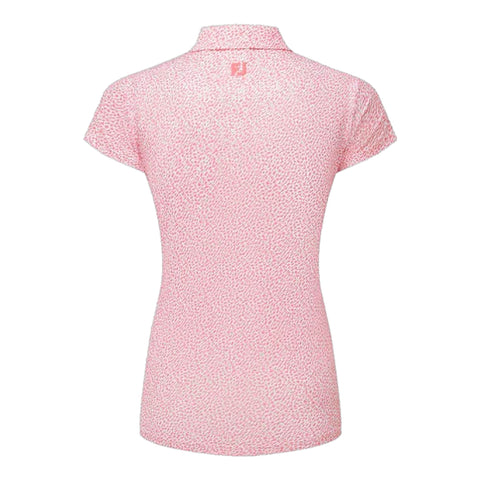 Animal Print Kappenarm Lisle Poloshirt