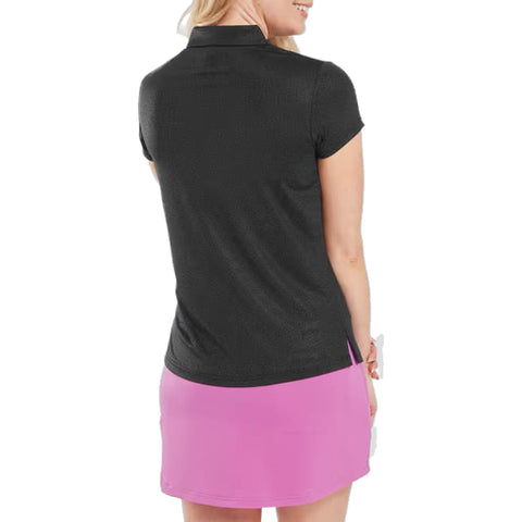 Animal Print Kappenarm Lisle Poloshirt