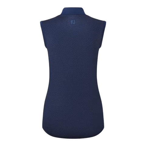 Animal Print Sleeveless Lisle Poloshirt Damen