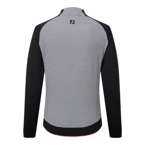 Dot Jacquard 1/4 Zip Midlayer Damen