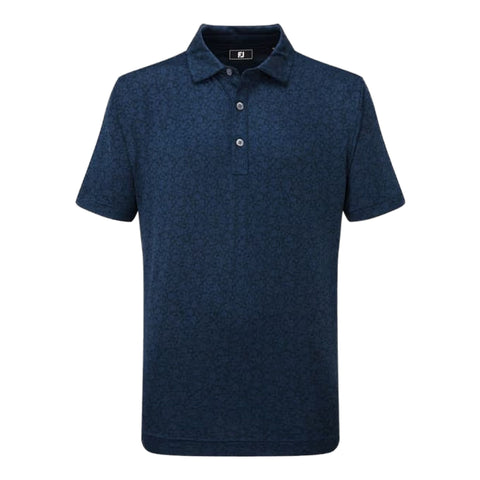 Painted Floral Lisle Polo