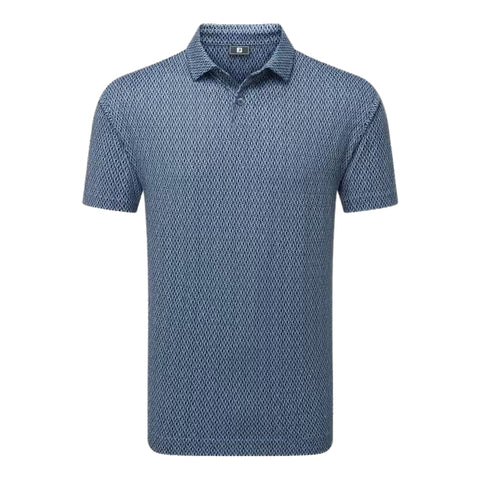 Modernist Geo Pique Polo Herren
