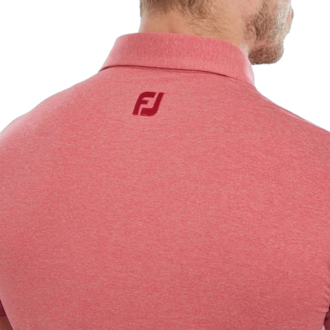Heather Self Collar Lisle Polo Herren