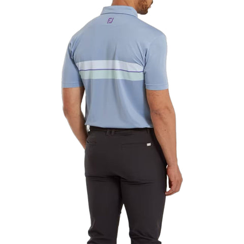 Double Chest Band Pique Polo Herren