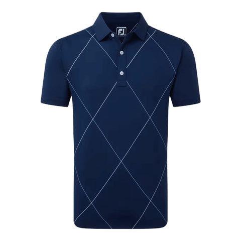 Raker Print Lisle Poloshirt Herren