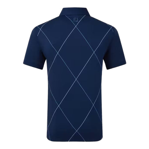 Raker Print Lisle Poloshirt Herren
