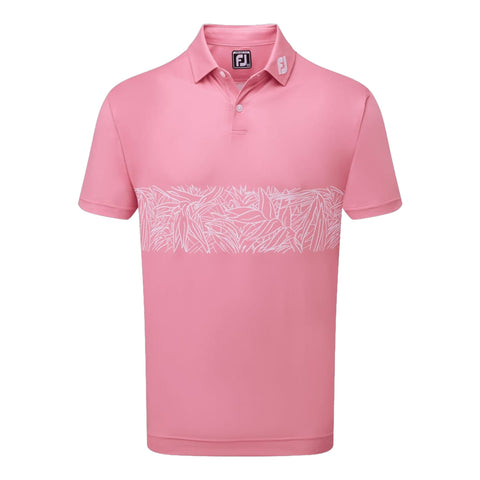 Tropical Chestband Poloshirt Herren