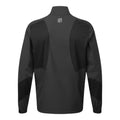 Schwarze Herren-Sportjacke von FootJoy mit seitlichen Einsätzen, Rückenansicht