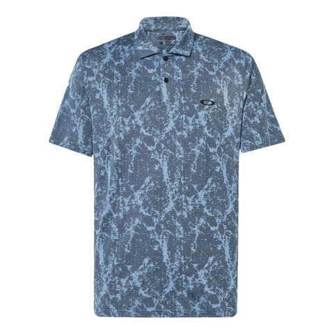 Marble Jacquard Poloshirt Herren