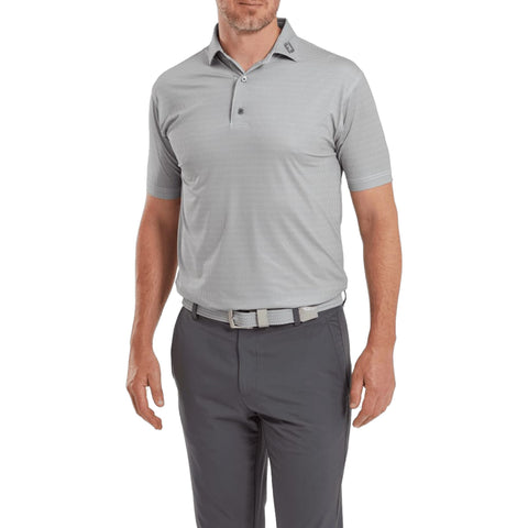 Octagon Print Lisle Poloshirt Herren