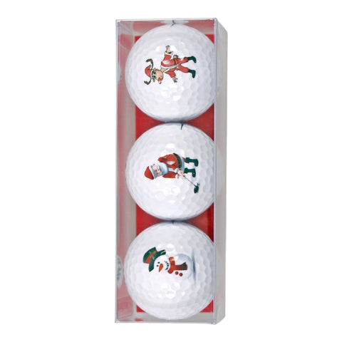 3 Golfbälle Lustige Weihnachtsfiguren