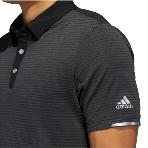 Heat Ready Microstripe Poloshirt Herren