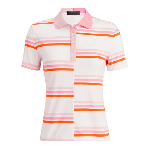 Offset Gradient Stripe Tech Polo Damen