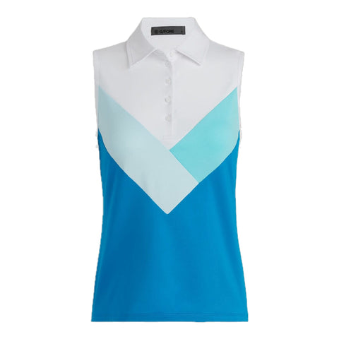 Multi V Tech Jersey Sleeveless Polo Damen