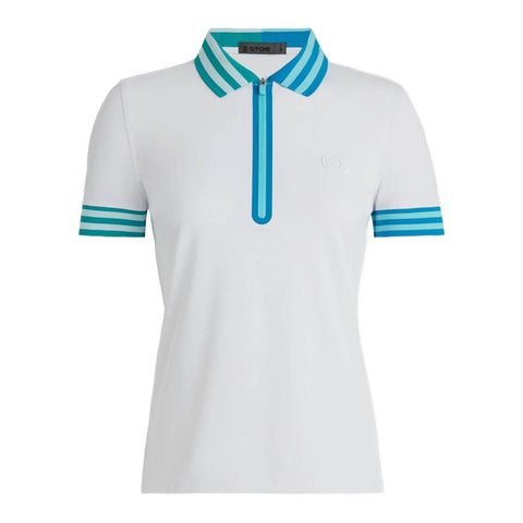 1/4 Zip Tech Pique Polo Damen