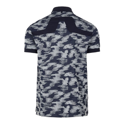M KV Jacquard Reg Fit-TX Jaqua Polo Camou Grey Herren