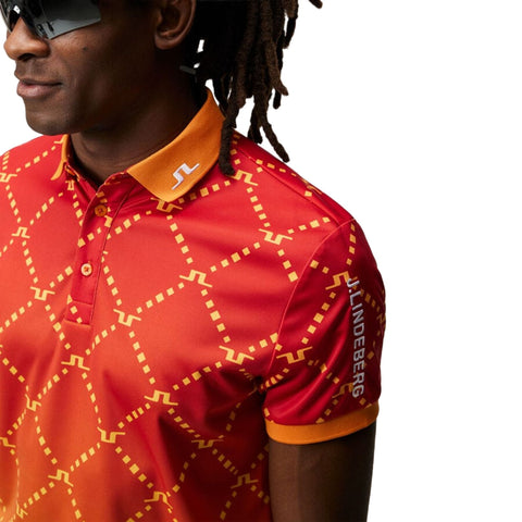 Tour Tech Reg Fit Print Poloshirt Herren