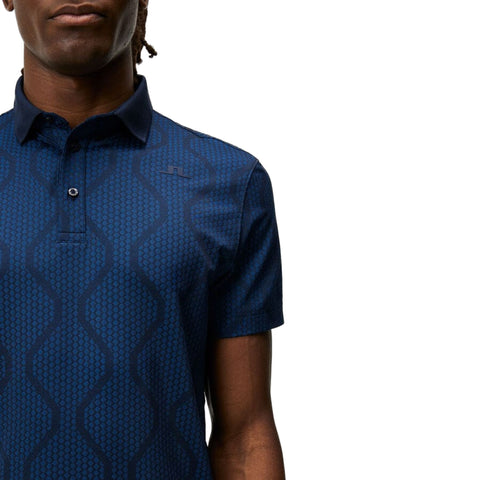 Mat Jacquard Polo Herren