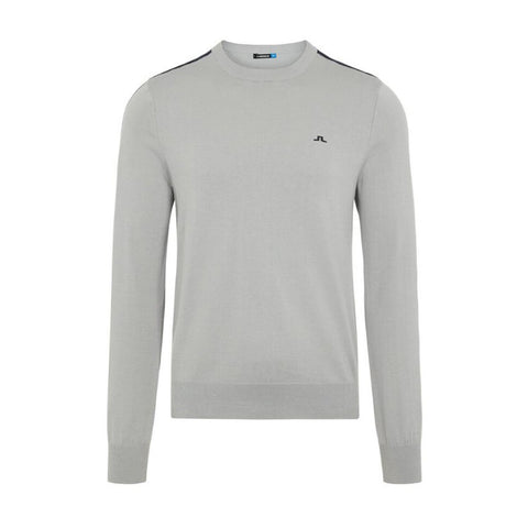 Kevin Crew Neck Pima Cotton Pullover Grau Herren