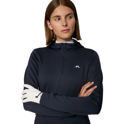 Aerialle Quarter Zip Kapuzenjacke Damen