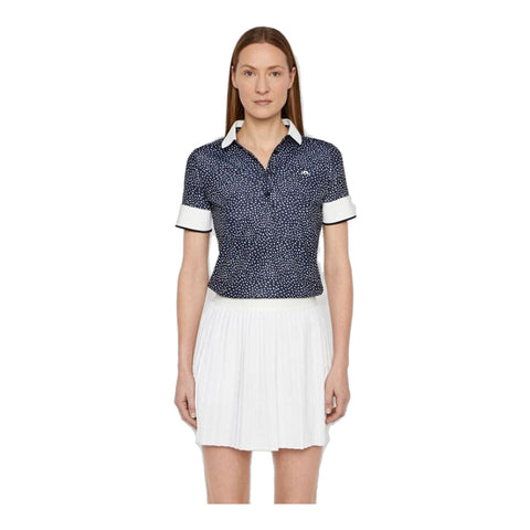 Lexie-TX Coolmax Polo White Dot Damen