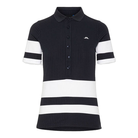 Natasha-Rib Jersey Polo Damen
