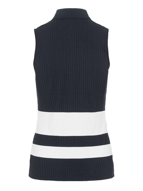Nora-Rib Jersey Polo Damen