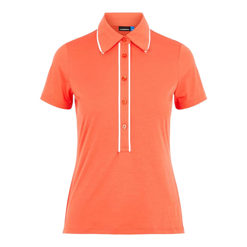Flor-Ultra Light Jersey Polo Damen
