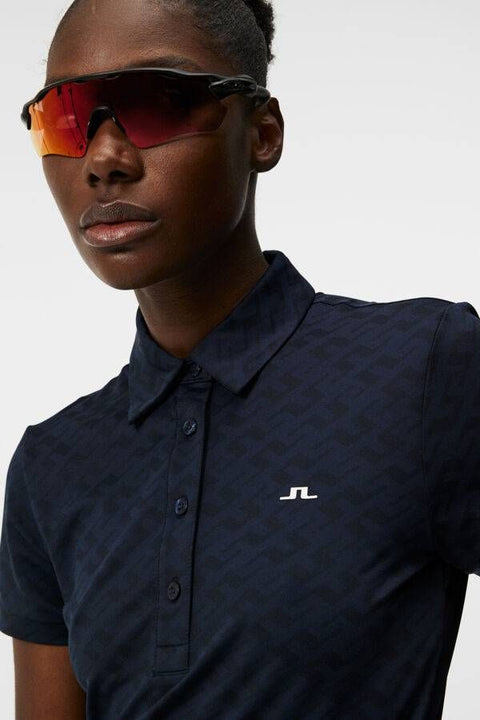Alaya Jacquard Poloshirt Damen