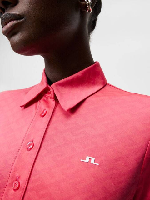 Alaya Jacquard Poloshirt Damen