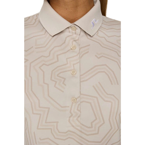 Tour Tech Print Polo Damen